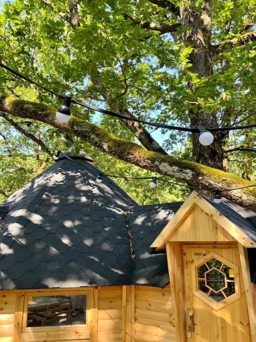 La Cabane Perchee De La Mure Bongheat Exterior foto